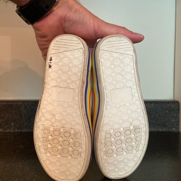 Justice Rainbow Slip-Ons - Size 12C - Picture 5 of 6
